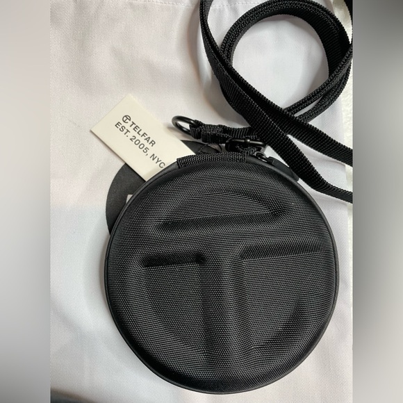 Telfar Other - Telfar Black Circle Wallet Case with crossbody Strap Full set NWT